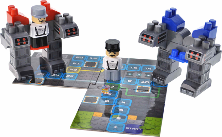 Конструктор Marioinex Block and Steps 3 в 1 Битви роботів + Настільна гра 44 елементи 3213604919 (4823037611973) - зображення 5