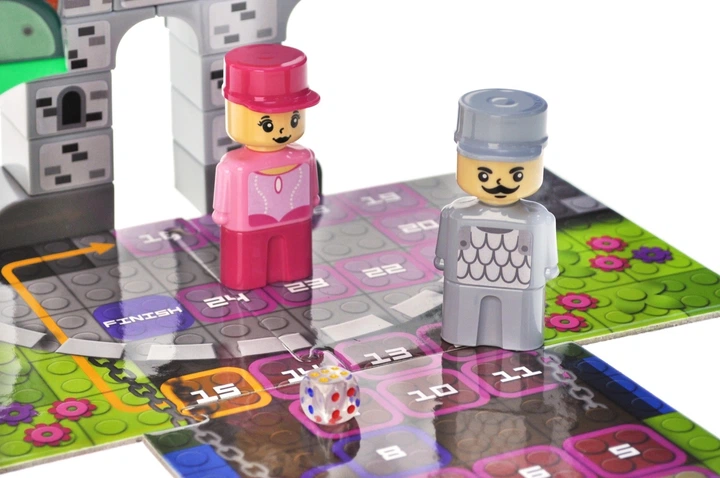 Конструктор Marioinex Block and Steps 3 в 1 Дракон і замок + Настільна гра 43 елементи QB300-106 (4823037612017) - зображення 5