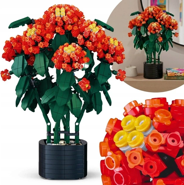 Конструктор Mega Creative Flowers 1814 елементів QZ24131 (5907414303787) - зображення 4