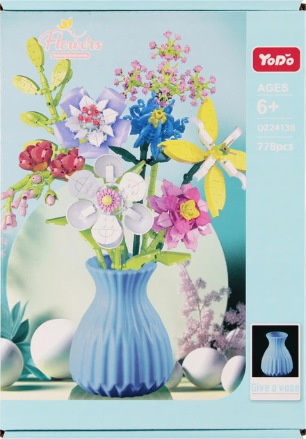 Klocki konstrukcyjne Mega Creative Flowers 778 elementów QZ24138 (5907414303831) - obraz 2