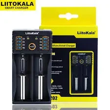 Зарядне LiitoKala Lii-202 для 2 елементів 10440-26650, Ni-Mh, Li-Ion, Li-Fe, від USB +ПоверБанк - зображення 2