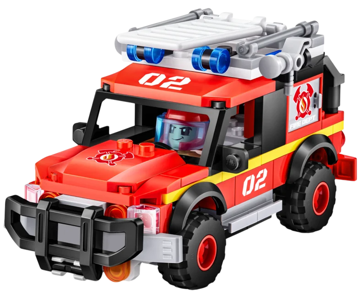 Конструктор Zuru Max CITY Bricks Пожежна бригада 265 елементів (193052063694) - зображення 4