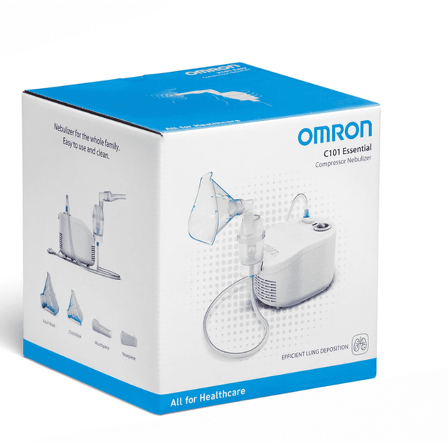 Омрон Omron C101 Essential - компрессорный небулайзер (ингалятор) для детей и взрослых, 3,5 мкм, 0,35 мл/мин - изображение 2