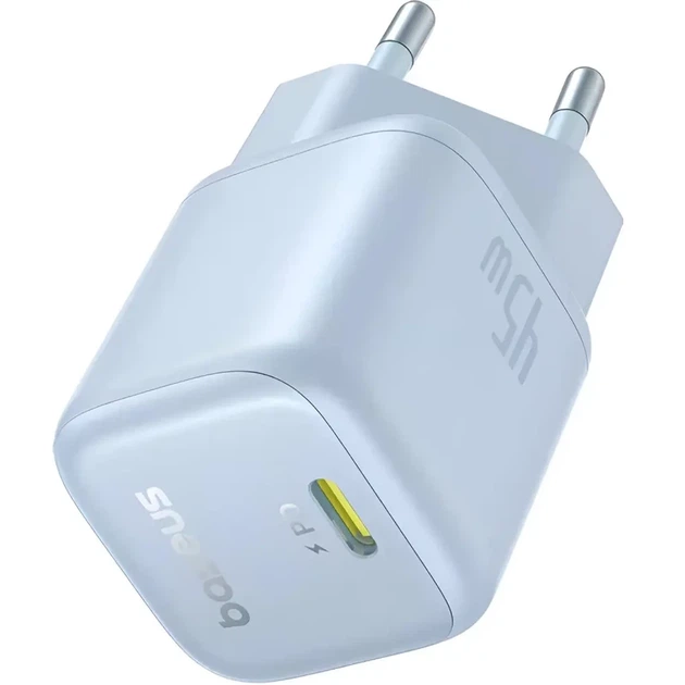 Зарядний пристрій Baseus PicoGo GaN 1C 45W Galaxy Blue (P10176800313-00) - Фото 2 Зарядний пристрій Baseus PicoGo GaN 1C 45W Galaxy Blue (P10176800313-00) - зображення 2