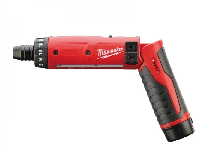 Викрутка акумуляторна Milwaukee 4В 2х2А·год 5Нм 200об/хв сумка та ЗП 0.5кг - Фото 2 Викрутка акумуляторна Milwaukee 4В 2х2А·год 5Нм 200об/хв сумка та ЗП 0.5кг - изображение 2