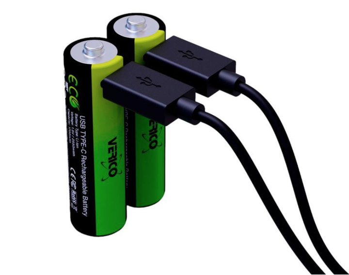 Аккумулятор Verico AA USB Type-C 1700mAh 1.5V Li-ion * 2 (LoopEnergy) (1UDBT-A1WEA2-NN) - Фото 2 Аккумулятор Verico AA USB Type-C 1700mAh 1.5V Li-ion * 2 (LoopEnergy) (1UDBT-A1WEA2-NN) - изображение 2