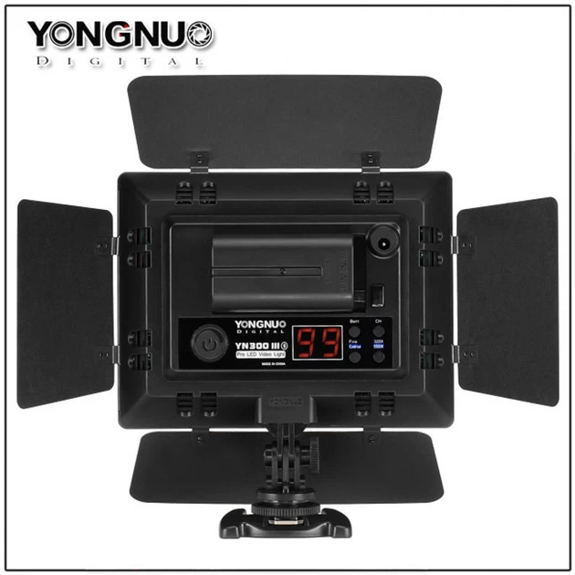 Комплект LED світла Yongnuo YN-300 III, мережевий адаптер + стійка 2 метра - зображення 4