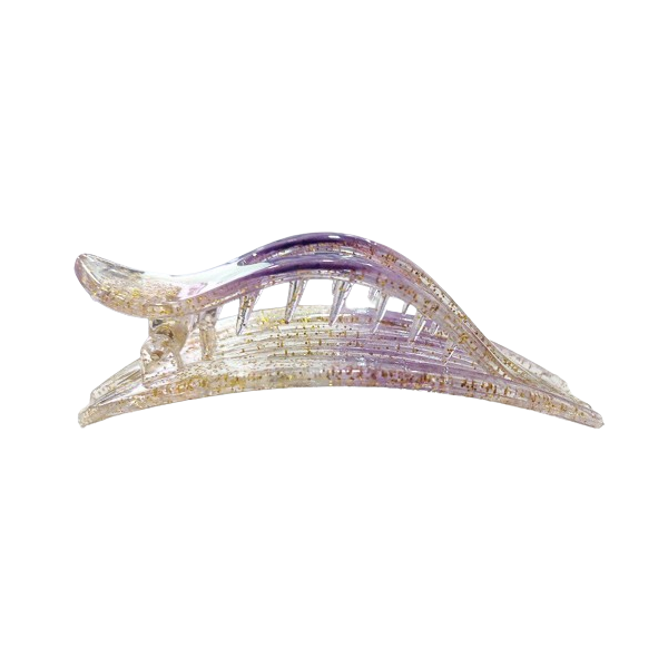 Шпилька качечка краб бічний з блискітками 9.5 см Fashion Jewelry фіолетовий - зображення 2