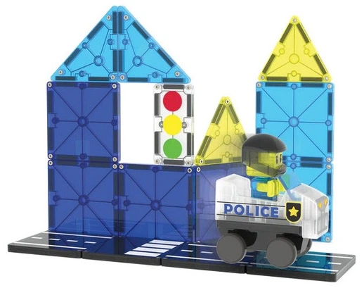 Магнітний конструктор Magna Tiles Police Patrol set 20 деталей (850025176484) - зображення 3