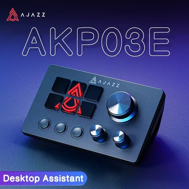 Мини-клавиатура консольная панель Ajazz AKP03E Black - изображение 8