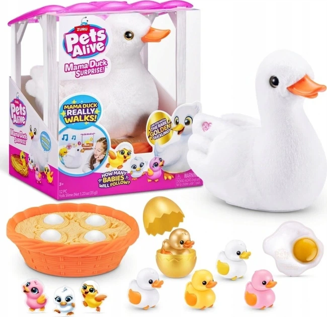 Набір іграшковий Zuru Pets Alive Мама-качка та Маля Сюрприз (193052064196) - зображення 2