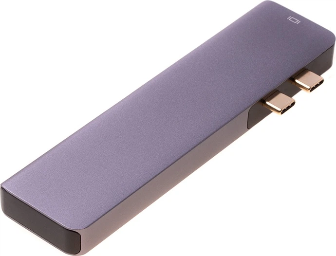 Док-станція Hedo USB-C HDMI 4K SD Macbook Pro/Air Сіра 57919 (5904041106675) - зображення 3