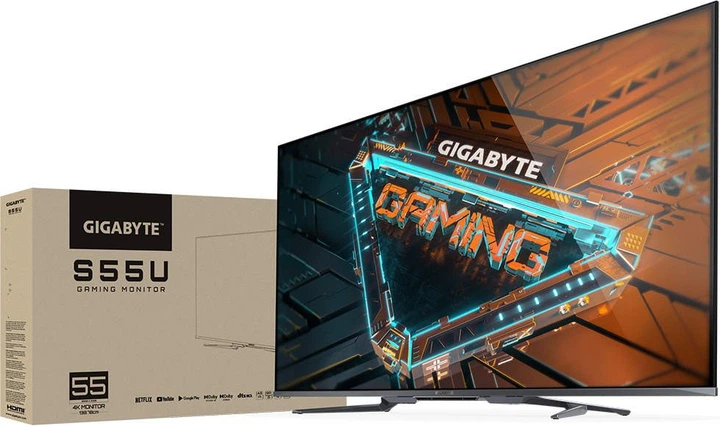 Monitor Gigabyte 54.6'' S55U 138.7 cm (3840 x 2160) (2ms) (4 x HDMI) (Czarny) (S55U EK) - obraz 9