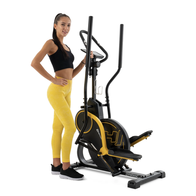 Орбитрек-степпер магнитный Hop-Sport HS-450B Dynamic Black-Yellow до 120 кг - изображение 4