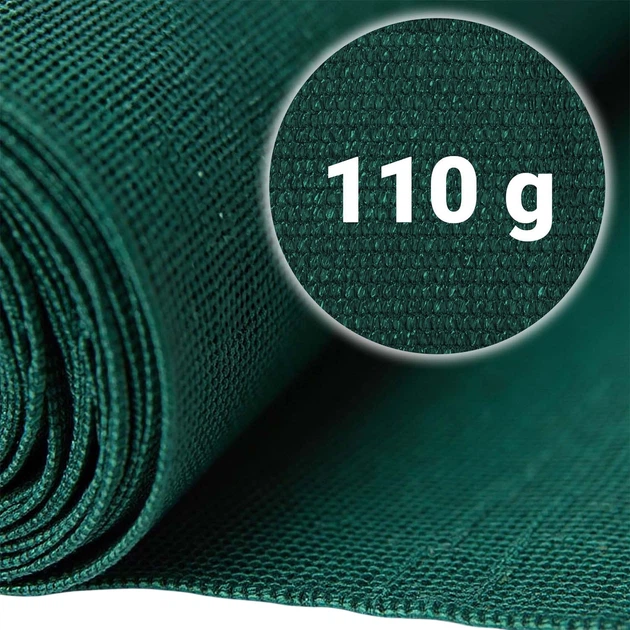 Siatka cieniująca Plonos 1.5 x 25 m + 50 zacisków Zielona (454201) - obraz 4