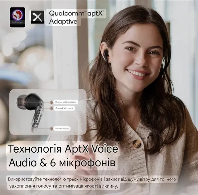 Бездротові навушники SoundPEATS Air4 Pro \ Bluetooth 5.3, кодеком високої чіткості AptX Lossless - зображення 3