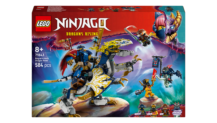 Конструктор Lego Без Фігурок Розбійник Робот-Вершник на Драконі Ninjago 71843 - зображення 2