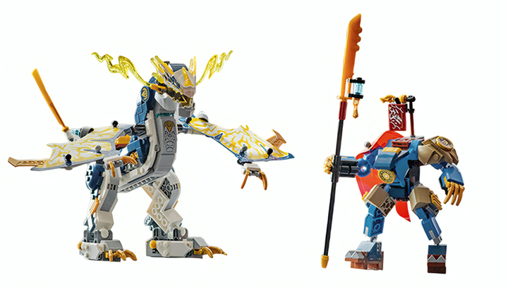Конструктор Lego Без Фігурок Розбійник Робот-Вершник на Драконі Ninjago 71843 - зображення 5