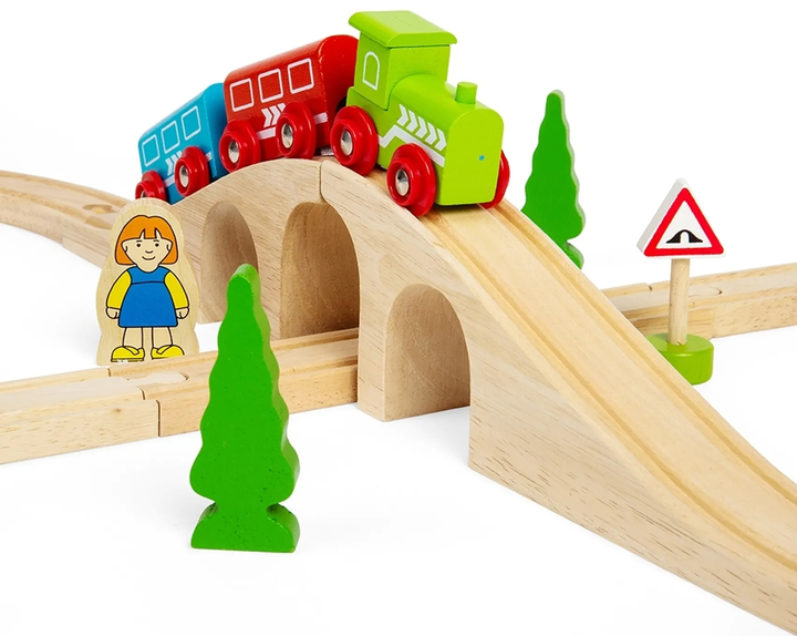 Дерев'яна залізниця  Bigjigs 8-подібна 26 елементів (0691621090121) - зображення 2