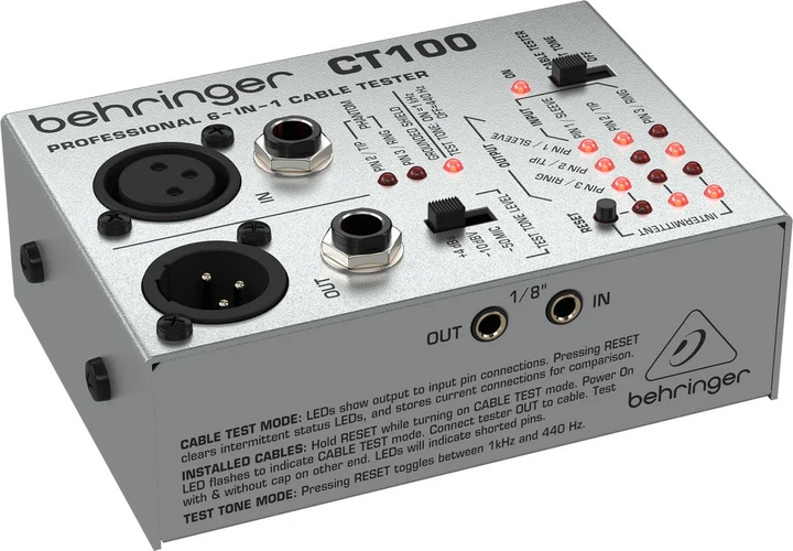 Кабельний тестер Behringer CT100 (SUP_as99) - зображення 2