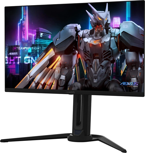 Монітор Gigabyte Aorus 27''FO27Q5P 68.58 cm 2560 x1440) (0.03ms) (2 x HDMI, 1 x DisplayPort 2.1, 1 x MiniDP 2.1, 1 x 3.5 mm MiniJack) (Black) (AORUS FO27Q5P) - зображення 3