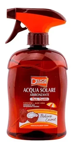 Спрей для интенсивного загара с ароматом кокоса Delice Sun Aqua Fresh Bronze Tanning water with Carotene, Aloe Vera and Green Tea 500ml - Фото 8 Спрей для интенсивного загара с ароматом кокоса Delice Sun Aqua Fresh Bronze Tanning water with Carotene, Aloe Vera and Green Tea 500ml - изображение 8