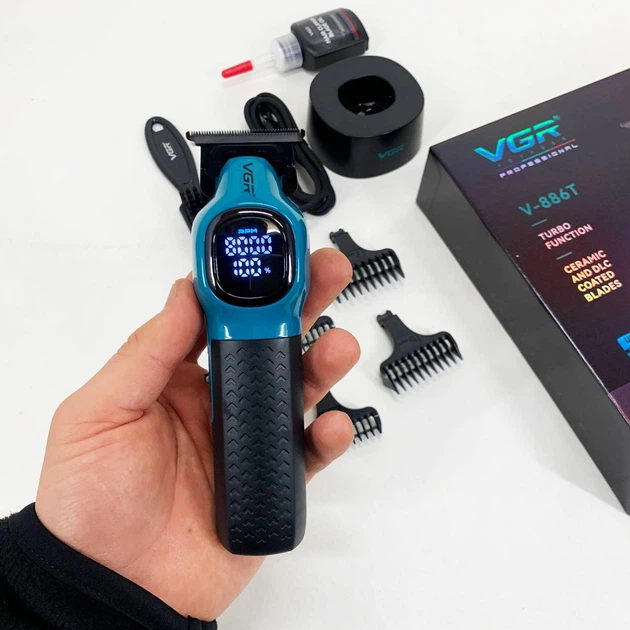 Триммер для стрижки волос VGR V-886T синий 8000RPM - изображение 2