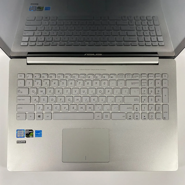 Ігровий ноутбук Б-класу Asus VX501V / 15,6" (3840x2160) IPS Touch / Intel Core i7-6700HQ (4 (8) ядра по 2,6 - 3,5 ГГц) / 16 ГБ DDR4 / 256 ГБ SSD / nVidia GeForce GTX 960M, 2 ГБ GDDR5, 128-біт / Веб-камера / HDMI б/в - зображення 3