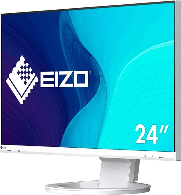 Monitor Eizo 23.8'' FlexScan EV2490-WT 60.5 cm (1920 x 1080) (5ms) (1 x HDMI 1.4, 1 x DisplayPort 1.3, 2 x 3.5 mini Jack) (White) (EV2490-WT) - obraz 3