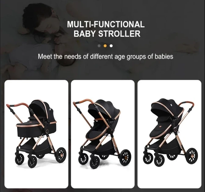 Коляска 3 в 1 Kidilo H2D Black (1111556) (Kidilo H2D (Black)) - изображение 10