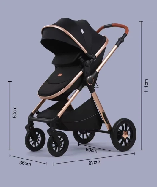 Коляска 3 в 1 Kidilo H2D Black (1111556) (Kidilo H2D (Black)) - изображение 12