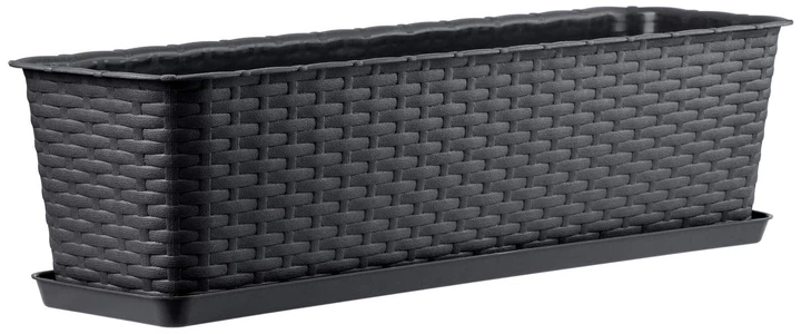 Skrzynia balkonowa z podstawką Kadax Frette 60 cm Antracyt (K2872) - obraz 3