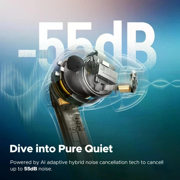 Бездротові навушники SoundPeats Air5 Pro plus з функцією шумозаглушення - зображення 8
