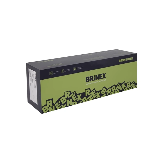 Brinex Pure 005 Змішувач для ванни з довгим поворотним виливом (з душовим гарнітуром) Nickel - зображення 8