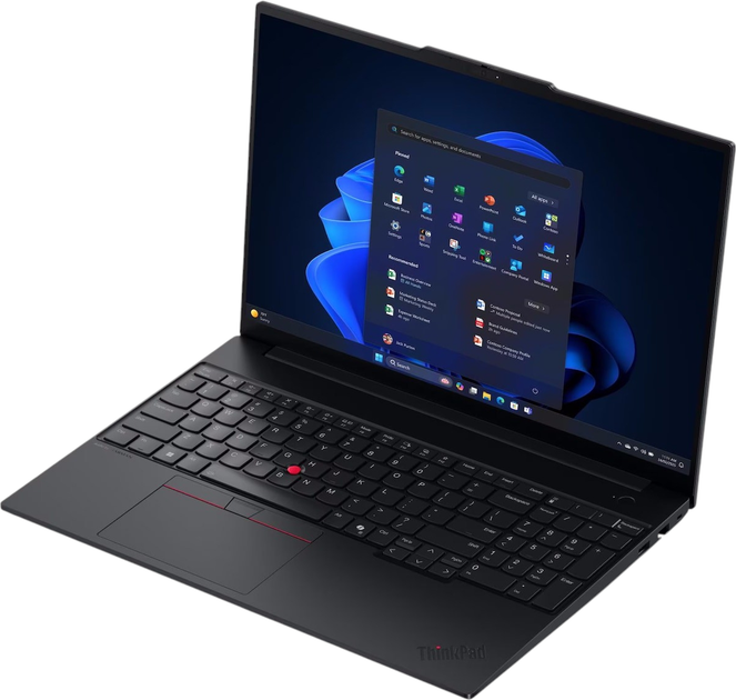 Laptop Lenovo ThinkPad E16 G3 (21SR006KMH) Black - obraz 2