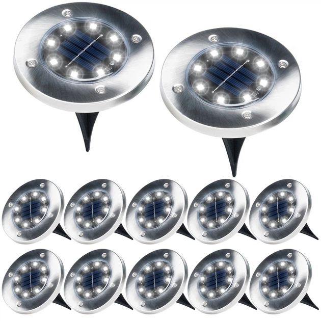 Світильник ґрунтовий сонячний Orion 489291 стальні вбивні 11.5 см 12 шт (5904316474164) - зображення 3