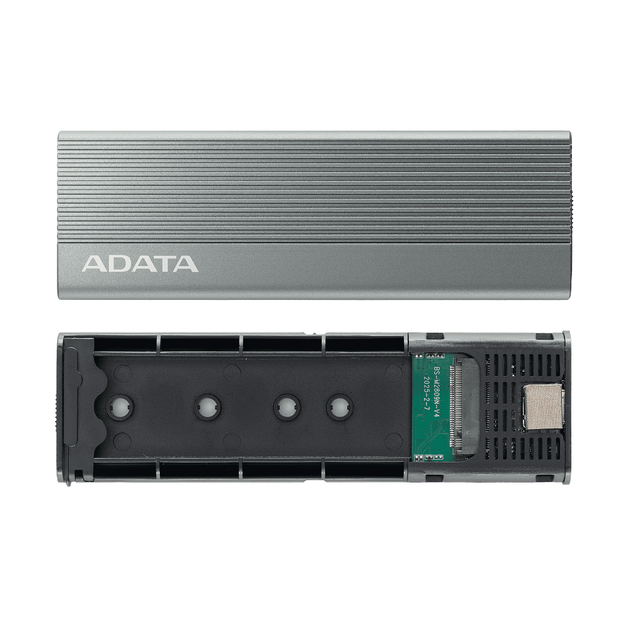 Зовнішня кишеня для накопичувача A-DATA EC680 для SSD M.2 PCIe USB3.2 Gen2 Type-C Gray (EC680-CCGY) - зображення 4