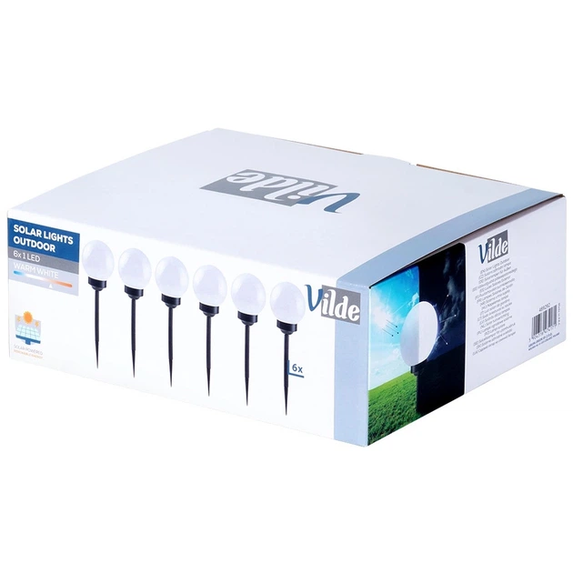 Світильник ґрунтовий сонячний Orion 489292 стальні вбивні 33.5 см 6 шт (5904316474171) - зображення 3