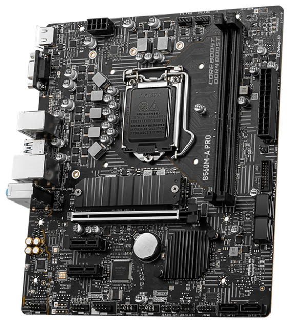 Материнська плата MSI B560M-A PRO (LGA1200/2xDDR4/M.2 SSD) - зображення 2