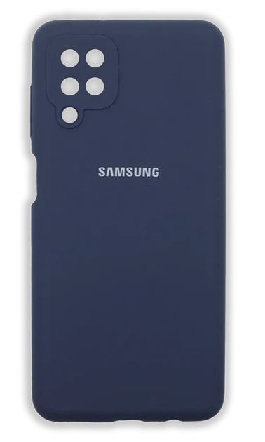 Чохол Silicone Cover Full Cam Samsung A12 SM-A125F/M12 Dark Blue - Фото 1 Чохол Silicone Cover Full Cam Samsung A12 SM-A125F/M12 Dark Blue - зображення 1