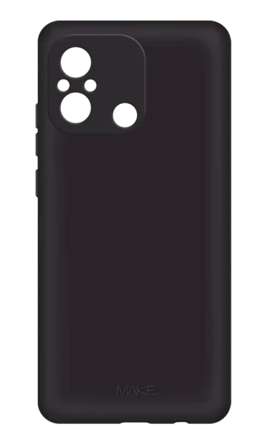 Чохол силіконовий MakeFuture Skin Case для Xiaomi Redmi 12С / 11A Black - Фото 1 Чохол силіконовий MakeFuture Skin Case для Xiaomi Redmi 12С / 11A Black - изображение 1
