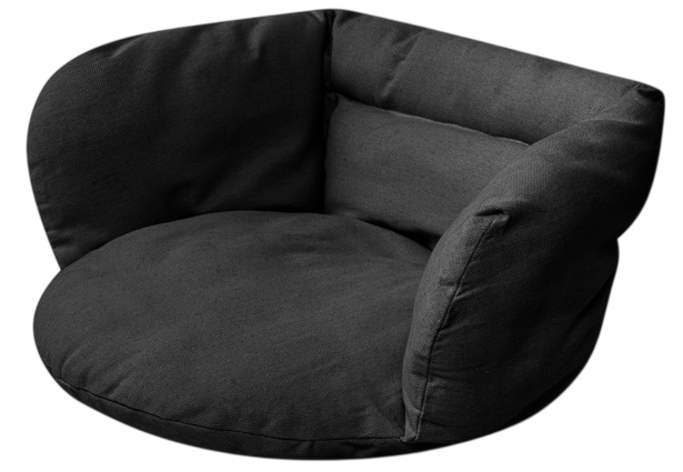 Poduszka KIK LUARO na hustawke wiszaca bocianie gniazdo miekka czarna (5903039748149) - obraz 2