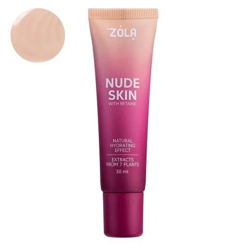NUDE SKIN 01 LIGHT Основа тональна Zola 30ml - Фото 1 NUDE SKIN 01 LIGHT Основа тональна Zola 30ml - изображение 1