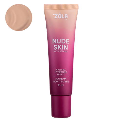 NUDE SKIN 02 MEDIUM Основа тональна Zola 30ml - Фото 1 NUDE SKIN 02 MEDIUM Основа тональна Zola 30ml - изображение 1
