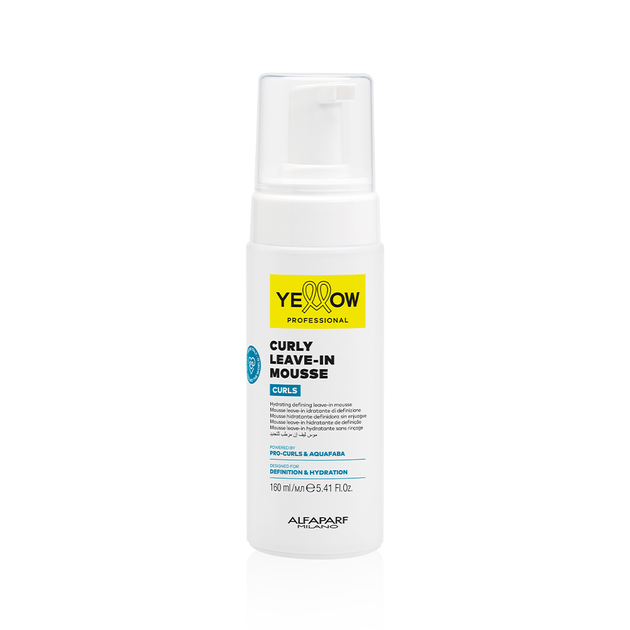 Мусс для вьющихся волос Yellow Curls Curly Leave-in Mousse 160 мл - Фото 1 Мусс для вьющихся волос Yellow Curls Curly Leave-in Mousse 160 мл - изображение 1