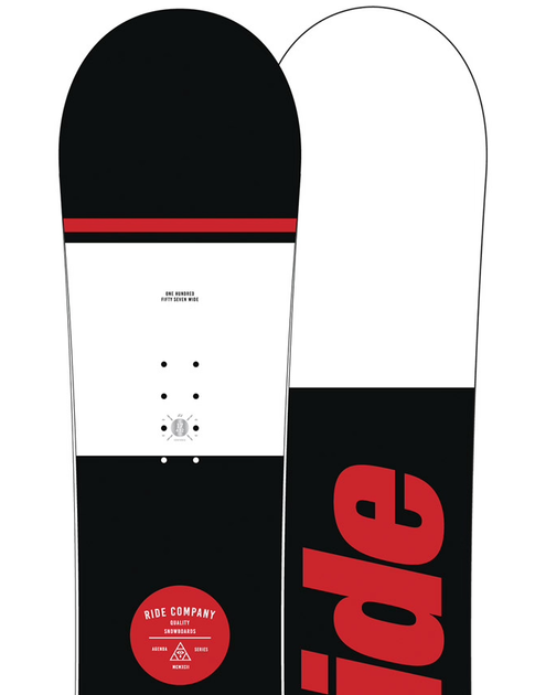 Сноуборд Ride Agenda 159 Black/Red/White (12A0025.1.1.) - изображение 3
