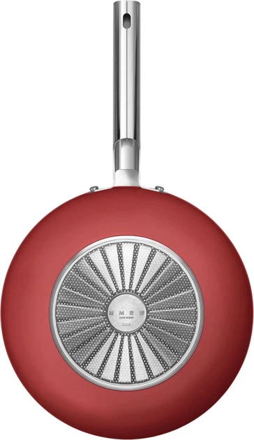Сковорода WOK Smeg червона 30 см (8017709296544) - зображення 4