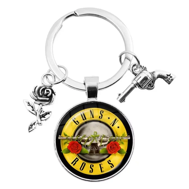 Брелок Guns N' Roses Жовтий - Фото 1 Брелок Guns N' Roses Жовтий - изображение 1