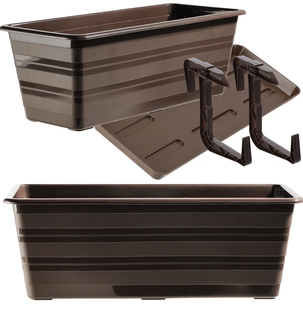 Квітковий горщик Kadax Cati 40 см Коричневий (K9044) - зображення 2