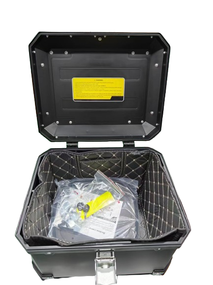 Кофр прямоугольный YBX для мотоцикла задний, (V- 35L), 42×36×33, пластиковый, черный - изображение 5